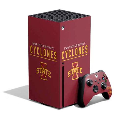 Iowa State University Athletic Text Xbox Series X Skins